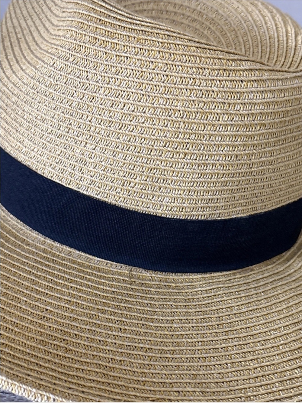 Sun N Sand Straw Panama Hat Wide Brim Boho Resort Coastal Grandma - Picture 6 of 6